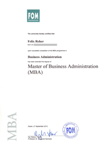 Mba master thesis